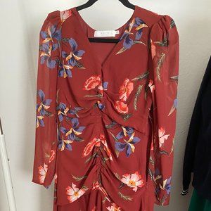 Floral Ruched Dress